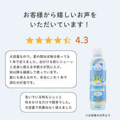【新発売】ビューテロンド Withfam UVスプレー　無香料　 250g